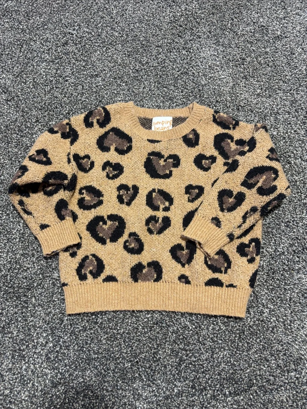 18M leopard print sweater